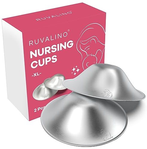 RUVALINO Tasses d'allaitement argentées