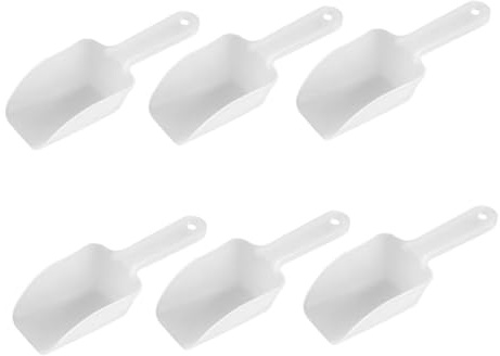 Alipis 6pièces Cuillères à Glace Transparentes Avec Fond Plat Pour Cuisine Et Service De Glace Ustensiles Pour Riz Et Autres Aliments