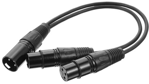 JOINPAYA Xlr Mikrofonkabel Audio Verbindungskabel Schwarz Flexibel Mit Xlr Stecker Und Buchse Für Bühnen Und Audiogeräte