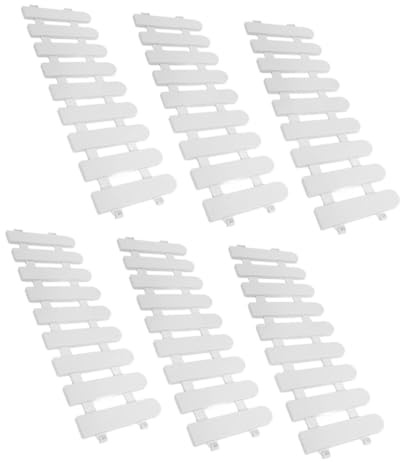 Yardwe Valla de Plástico de Color Claro para Animales Pequeños y Tortugas, 6 Piezas Resistentes para Jardín y Patio, Borde Natural para Macizos y Recinto Exterior