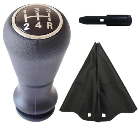 Pomo Cambio Marchas para Peugeot 106 107 205 206 207 306 307 308 309 405 406 407 508 605 607 806 807 para Citroen para C1 C3 C4 Perilla Palanca Cambios Funda Arranque Pomos Palanca Cambios(Option 5)