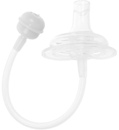 LOLIPPYY Silikon Ersatzstrohhalm mit Breiter Öffnung für Babyflaschen und Trinkbecher Auslaufsicheres Design Sicher für Babys und Kleinkinder Weiß