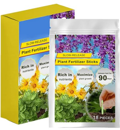 Bastoncini Fertilizzanti Per Piante,Spike Nutrienti Per Piante Da Interno | Nutrizione A Lento Rilascio Per Cura Fogliame Piante Grasse Bonsai Fiori Ortaggi Interno Ed Esterno