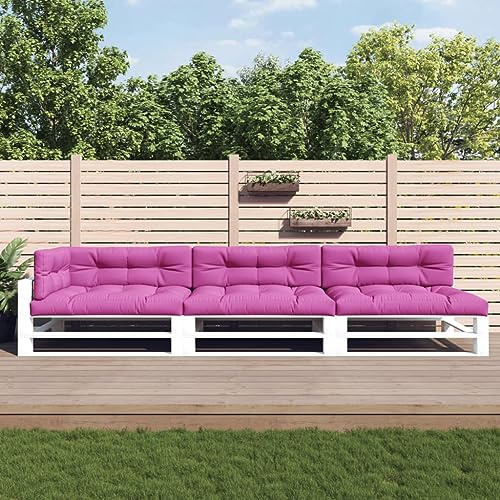 Cuscino per pallet esterno e interno, tessuto in poliestere impermeabile e UV, imbottitura in morbida fibra cava, decorazione per giardino e cortile