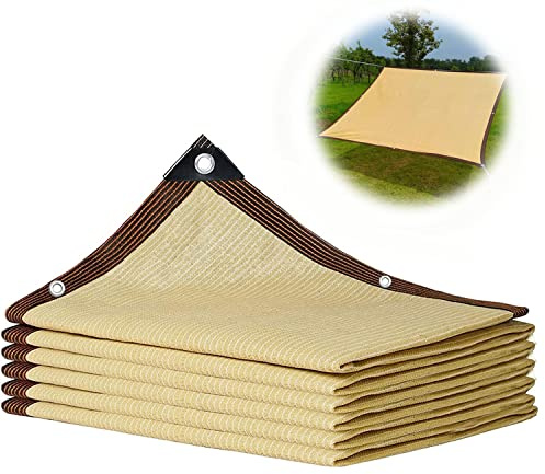 Sun Shade Sail Canopy 1x2m 2x3m 3x4m 4x4m 4x5m 6x8m Breathable UV Protection 90% for Patio Garden Terrace Outdoor BalconyBeige Shade Cloth