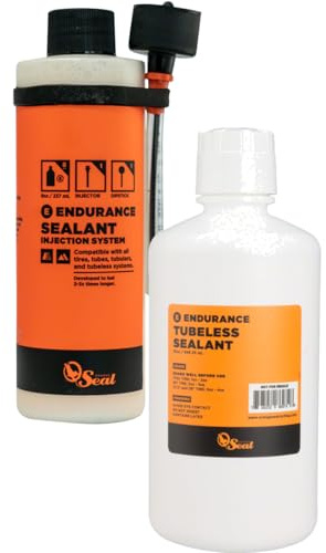 Orange Seal Endurance Tubeless Sealant & Refill Kit Long-Lasting, Eco-Friendly Puncture Protection
