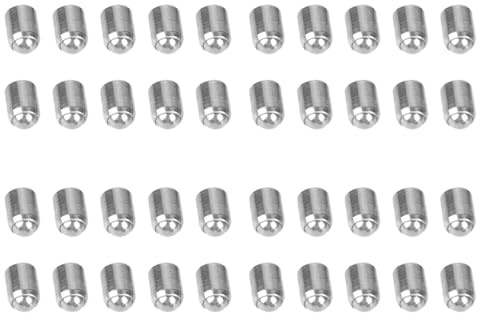 BUAGOUWZ 40 Pz 2X3Mm nel Acciaio Sfera Stantuffo Sfera un Molla Stantuffo Push Fit Sfera Sfera un Molla Pressori Set Bulloni
