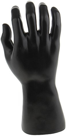 MagiDeal Männliche Schaufensterpuppe Hände - Dekohand - künstliche Hand, Ringhalter Schmuckständer, Hand von rechts, Schwarz