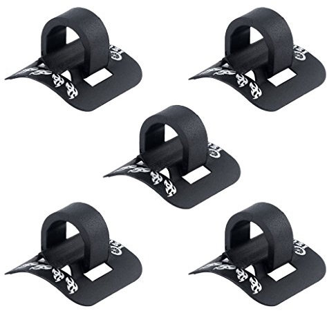Inzopo Set von 5 Aluminium C Clip Fahrrad Mount Lock Schnallen für Fahrrad Bremse und Schaltseil Seil