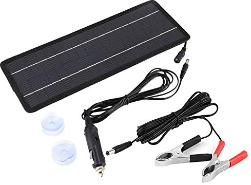 Solar LadegeräT Auto Solarpanel Ladegerät Tragbares Akku Ladegerät Solarpanel Energie sparen für Autobatterie Boot Marine Wohnmobil LKW