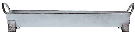 Milisten Lange Lager Becken Eimer Blumentopf Balkon Rechteckiger Pflanzer Metall Rechteckig Organisationsbehälter Aus Metall Serviertablett Trog Pflanzer Topfpflanze Blumenkasten Eisen