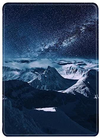Kindle Paperwhite Hülle Flip Silikon Schutzhülle, Auto Aufwachen oder Schlafen Magnetisch TPU Case, Zweige Blumen Muster Hülle für Kindle Paperwhite 7./6./5. Gen (10)