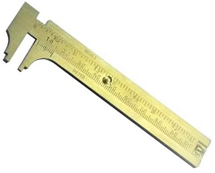 PROMAT Schieblehre 100 mm Messing Modellbau Anreißlehre Messschieber Schieber
