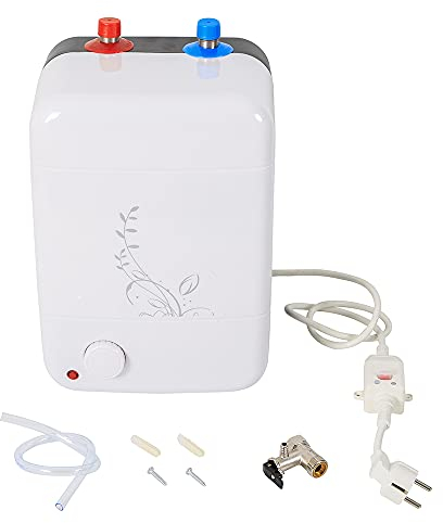 biniliubi Scaldabagno Elettrico Istantaneo Scaldabagno 1500 W Piccolo Scaldabagno Cucina 8L Riscaldamento Rapido Istantaneo Forma Set Vasca Doccia Piccolo Idraulico Compatto Calda Caldaia Elettrica