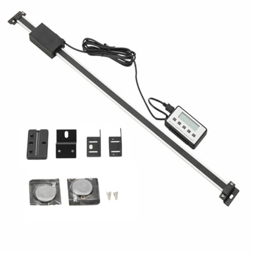 Lfhelper Digital Readout Kit, 0-500mm Präzise Digitale Linearskala LCD Auslese Satz Linearskala Anbaumeßschieber Linear Scale LCD-Anzeige-Set für Fräsmaschinen Drehmaschinen