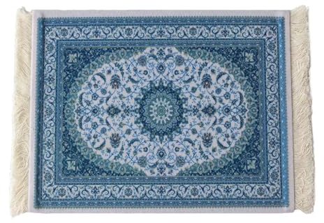 Pmnzdy Mauspad, orientalischer Teppich mit französischer Dekoration, kreatives persisches Mauspad für Computer, 28 x 18 cm