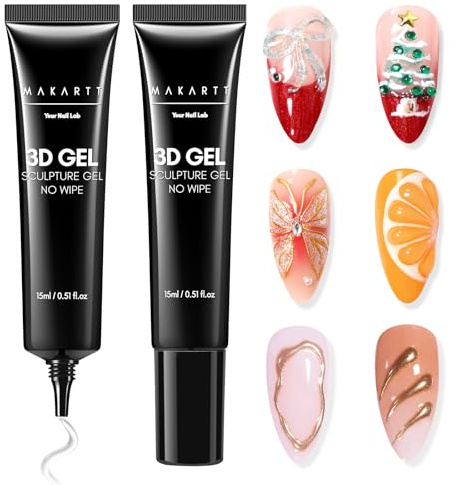 Makartt 3D Nail Gel Sculpting Gel 2x15ml for Nail Art & Painting
