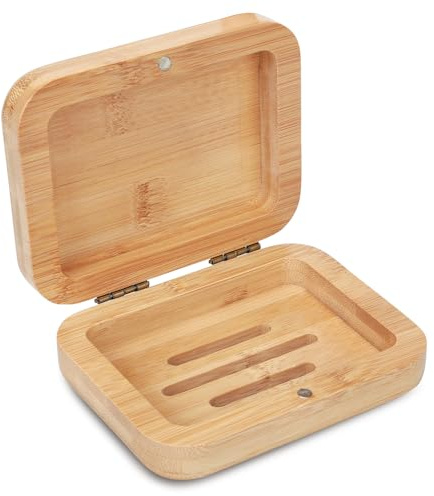 Home Storage Box Accessories Storage, Handmade Bamboo Wooden Soap Holder, Bathroom Soap Dish, Natural Bamboo Soap Holder Wood