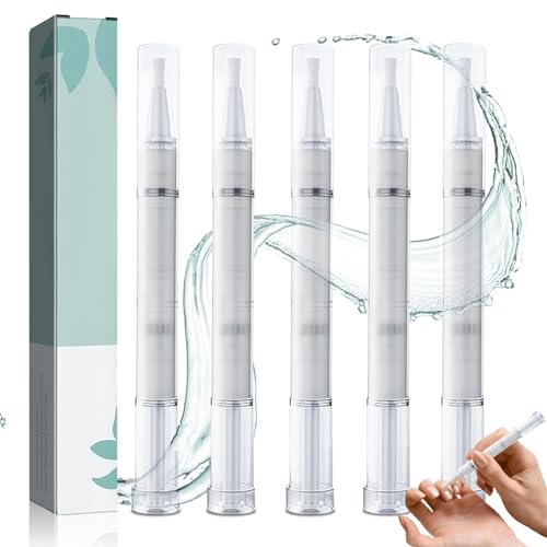 5 Stück Nail Care Pen, Nail Repair Pen, Nagel Behandlungs Stift, Nagelpflegestift, Nagel Ernährung öl, Nail Care Pen Routine Teebaumöl Aloe Vera Vitamin E für Fingernägel Fußnägel