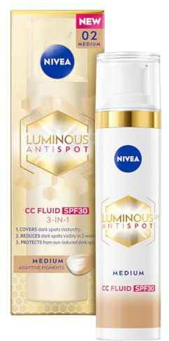 NIVEA LUMINOUS630® Anti-Tönung Creme CC SPF 30, Farbton 02/Medium 40ml