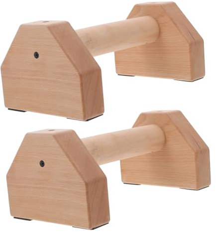 NULYLU 2stücke Holz Liegestützgriffe Ergonomische Rutschfeste Push-up Bars Für Krafttraining Und Fitness Und Langlebig Für Calisthenics Und Home Workout