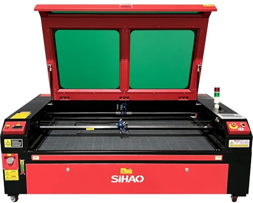130W CO2 Laser Graviermaschine Sihao 1400 x 900mm Laser Engraver Laser Cutter Co2 Gravurwerkzeug 10.6um 220V RDWorksV8 USB für Papier/Kunststoff/Leder/Glas/Keramik/Harz/Holz(130W mit Wassertank)