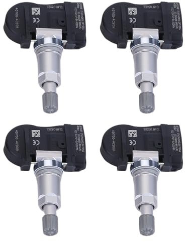 4 pezzi sensore pressione pneumatici sistema di controllo pressione pneumatici TPMS sensore 407004CB0B compatibile con Nissan X-Trail compatibile con Renault Megane 4