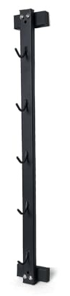 KORIKAHM Lat Pulldown Attachments Storage Rack, Wall Mounted Lat Pull Down Bar Organizer with Heavy Duty Hooks, Steel Gym Accessory Rack for Cable Attachment