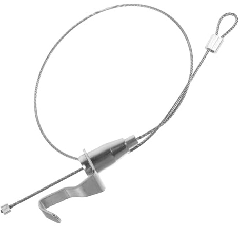 DINHEAROM Adjustable Stainless Steel Wire Rope Hooks 0.5m Picture Hanging Wire for Gallery Frames Oil Paintings and Lamp Display Suitable for Exhibition and Sign Board Hanging