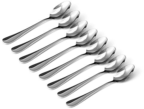 Cuchara de café de acero inoxidable, 8 piezas de accesorios para hornear alimentos, suministros para té, espresso, sopa, arroz, cucharillas de acero inoxidable, juego de cucharas de espresso, cucharas