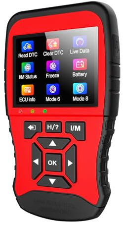 Escáner OBD2 JD906 Herramienta de diagnóstico de coche, lector de código de motor automotriz con prueba de batería, gráficos de datos en vivo, comprobación de preparación I/M, diagnóstico avanzado