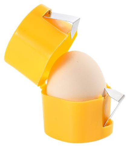 Egg Shell Opener, Stainless Steel Egg Cracker for Easy Breakfast Prep, Portable Separator and Peeler with Sturdy Design, Kitchen Gadget for Home, Baking, Cooking, Women, Men
