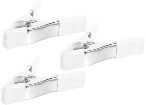 jojofuny 3pcs Clamps Heavy Duty Heavy Duty Spring Clamps Clips Photography for Woodworking Photo Backdrop Industrial White