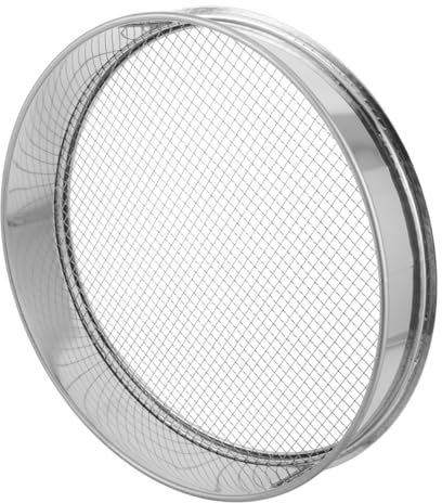 BESPORTBLE Tamis à Sol - Tamis à Sable en Acier Inoxydable pour Jardinage, Roches, Sable, Terre, Compost - d'essai pour Laboratoire Industriel et Usage Domestique