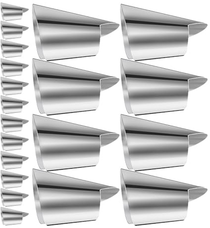 TEHAUX Protector de Uñas para Pelar y Cortar Nueces y Patas de Cangrejo de Acero Inoxidable para Cocina 20piezas Duraderos Adecuado para Uso en Cocina