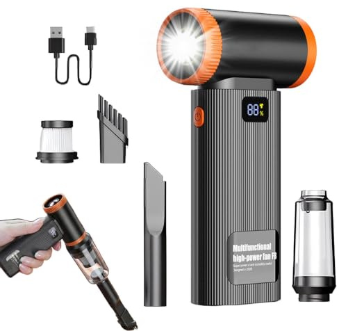 Electric Compressed Air Duster – 130000RPM 5 Speeds Rechargeable Handheld