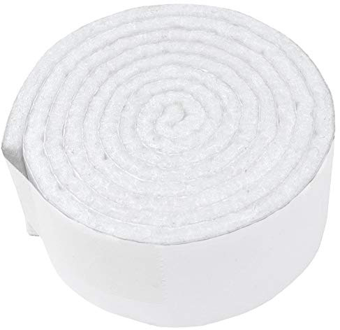 Adsamm® / 1 x selbstklebendes Filzband/Weiß / 29x1000 mm/Streifen / 3.5 mm Starke Selbstklebende Filzstreifen/Bodengleiter zum Zuschneiden