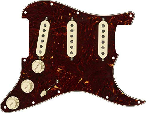 Fender Pre-Wired Strat Pickguard Tex-Mex (vorverdrahtet), SSS, Tortoise Shell