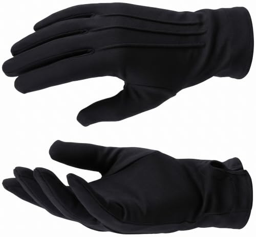 Hatstar Kinder Handschuhe in Schwarz, Unisex Kinderhandschuhe, Länge ca. 21 cm, atmungsaktives Kostüm Accessoire für Karneval, Fasching & Halloween