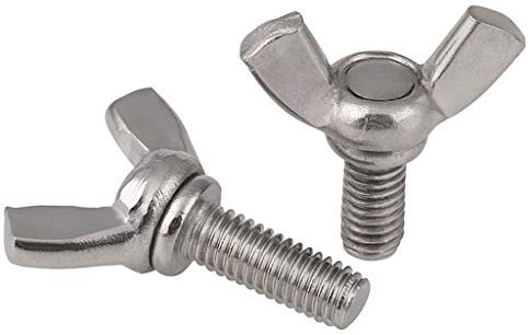 Daumenschraube M5 M6 M8 DIN316 Hand Schrauben Flügelschrauben Flügel Rändelschraube Klaue Edelstahl A2-70 Rändelkopf mit Gewinde (Color : M5X16 (10Pcs))