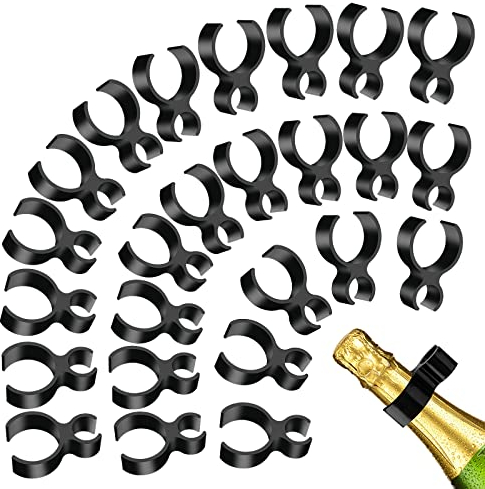 ASTER 25 Pieces Champagne Sparkler Holder Clips, Wine Safety Clips for Wedding Birthday Party Supplies
