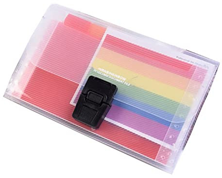 Planchettes à Pince A6 plastique portable dossier de dossier de dossier portefeuille facture de facture de facture de fichier de triage organisé bureau de stockage sac de rangement produit produit pro