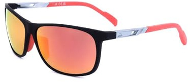 adidas SPORT SP0061 Brille, matt, Schwarz, 62/14/130 für Herren, Mattes Schwarz, 62/14/130