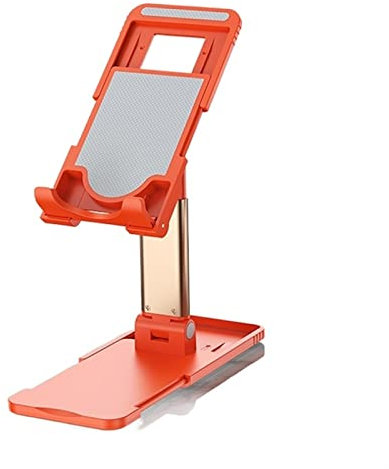 Support Tablette Stand de tablette universelle, support de comprimé réglable à angle avec base télescopique, porte-tablette de bureau entièrement pliable for tablette et smartphone de 3,5-11  Support