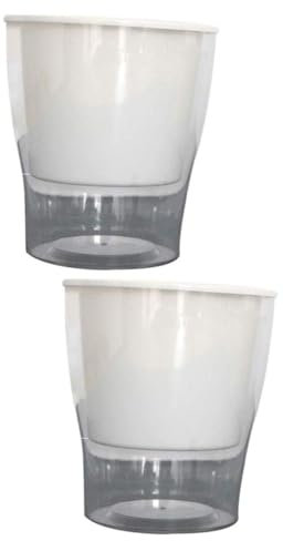 Toddmomy 2St selbstbewässernder Pflanzer Blumentopf mit Selbstbewässerung blumenübertopf Töpfe für Pflanzen wasseraufnahme blumentopf Vorratstopf zum Gießen Wasser aufnehmen Topfpflanze