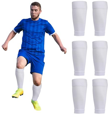 XNIVUIS 3 Paar Fußball Stutzen, Fußball Socken, Fußball Sleeve, Fußball Sleeve Tubes Stutzen Tube, Fussball