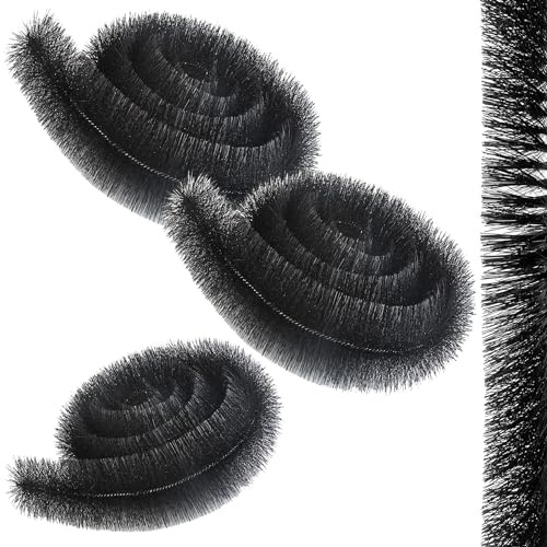 Black 4m x 100mm Gutter Cleaning Unblocking Brush Tool (1)