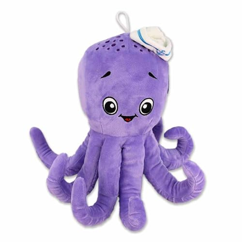 BEMIRO Oktopus Kuscheltier lila mit Matrosenmütze - ca. 30 cm