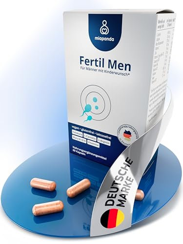 Fertil Men - Für die Spermaproduktion und Fruchtbarkeit mit L-Carnitin, L-Arginin, Coenzym Q10 und Maca - 60 Kapseln