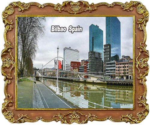 Bilbao Spanien Tourist Souvenir Kühlschrankmagnet Kühlschrankdekoration Magnet
